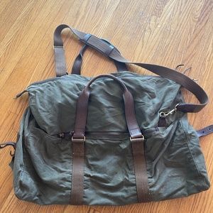 J Crew Waxed Canvas Duffel Bag